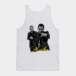 martin black and white retro style Tank Top